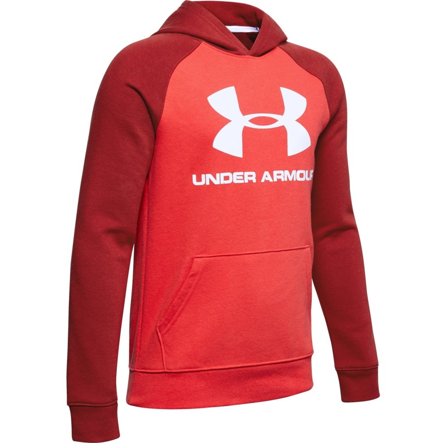 Under Armour Rival Logo Hoodie Martian Red – YS