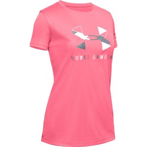 Under Armour Tech Graphic Big Logo SS T-Shirt Eclectic Pink – YL