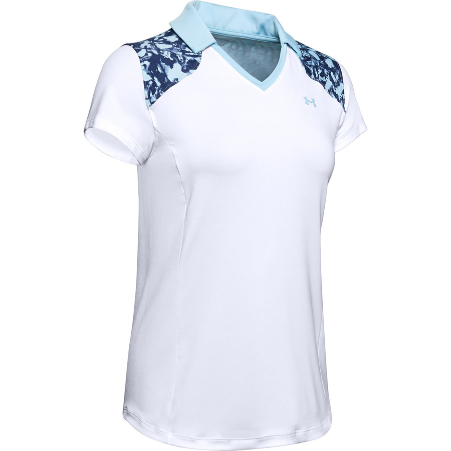 Under Armour Zinger Blocked Polo White – S