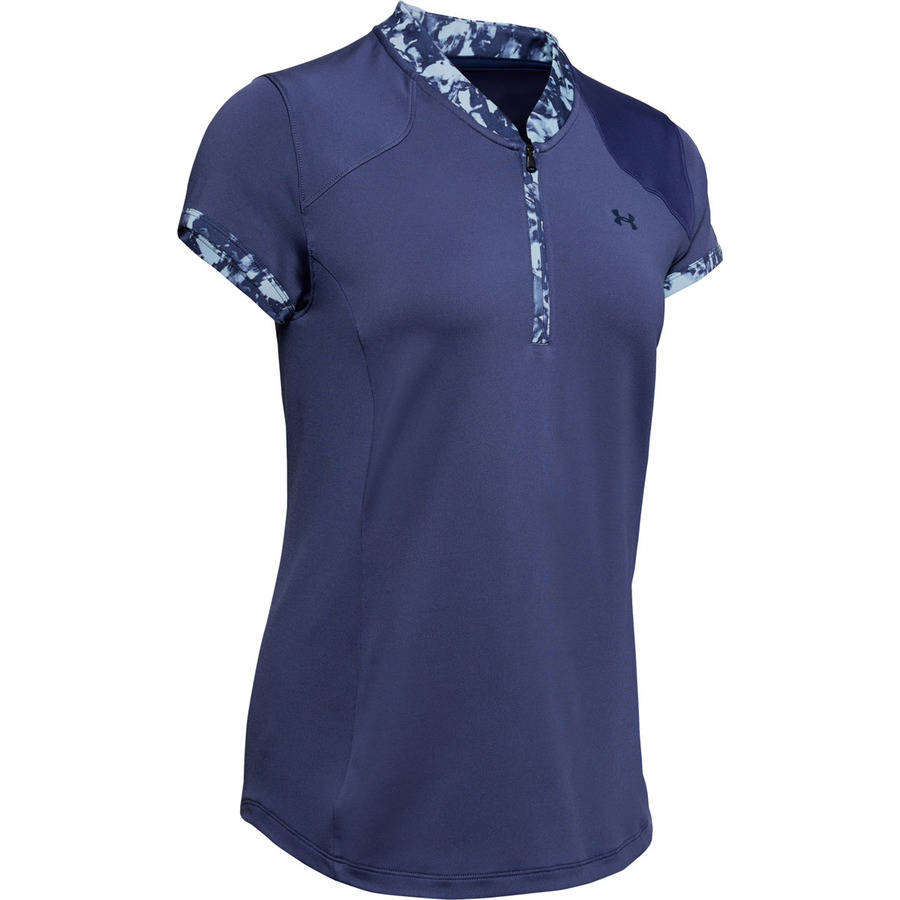 Under Armour Zinger Zip Polo Blue Ink – L