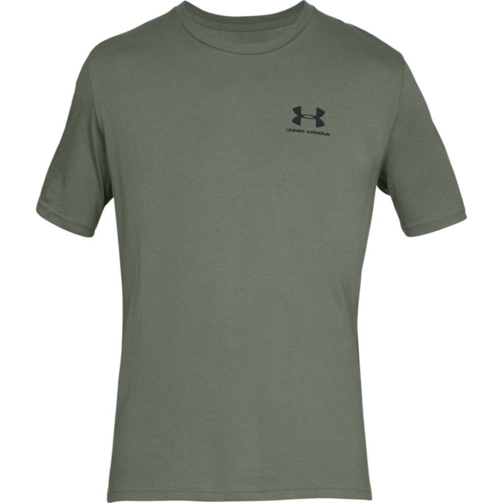 Under Armour Sportstyle Left Chest SS Moss Green /  / Black – L
